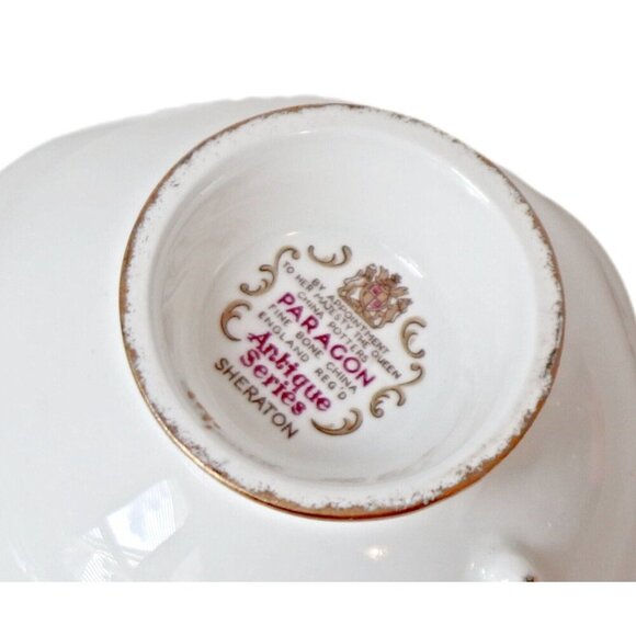 Vintage Paragon Teacup and Saucer Sheraton from the Antique Series Pink  1940s - Picture 8 of 8